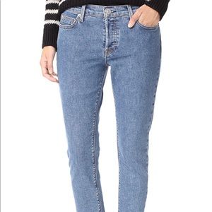 Hudson Cropped Classic Blue Jean